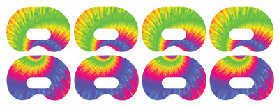 Rainbow Tie Dye Medtronic Guardian Connect Patch Tape - Pump Peelz
