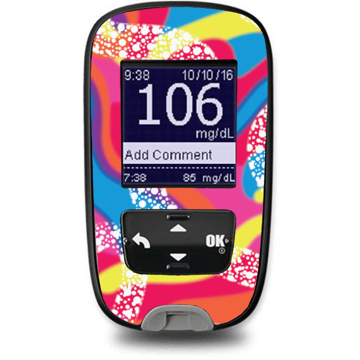 Retro Malibu Sticker for the Accu-Chek Guide Glucometer