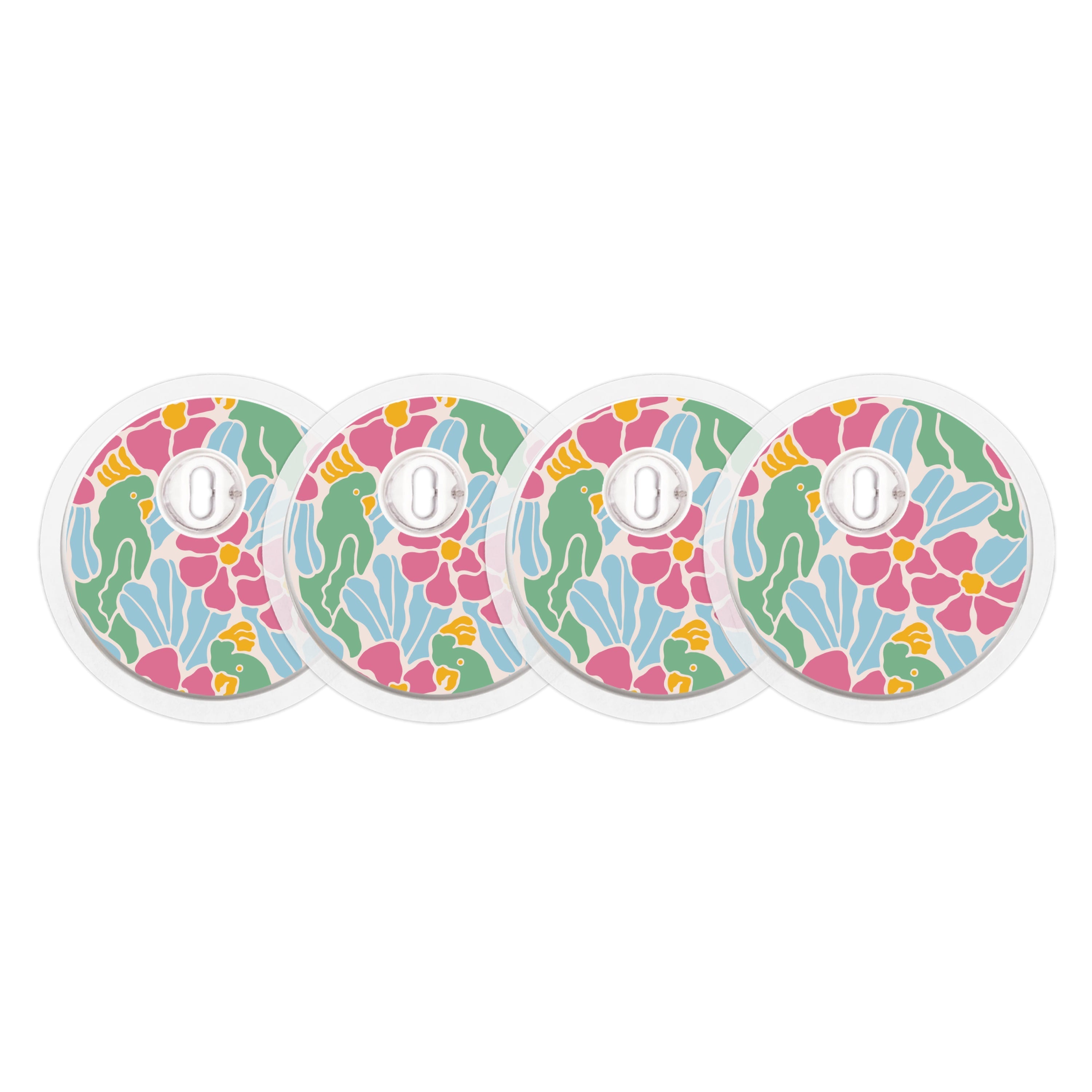 Retro Parrots Designed for the FreeStyle Libre 3 Plus & Lingo  Sensor