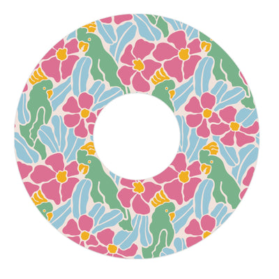 Retro Parrots Patch FreeStyle Libre 3 Plus & Lingo  Patch Tape - Pump Peelz