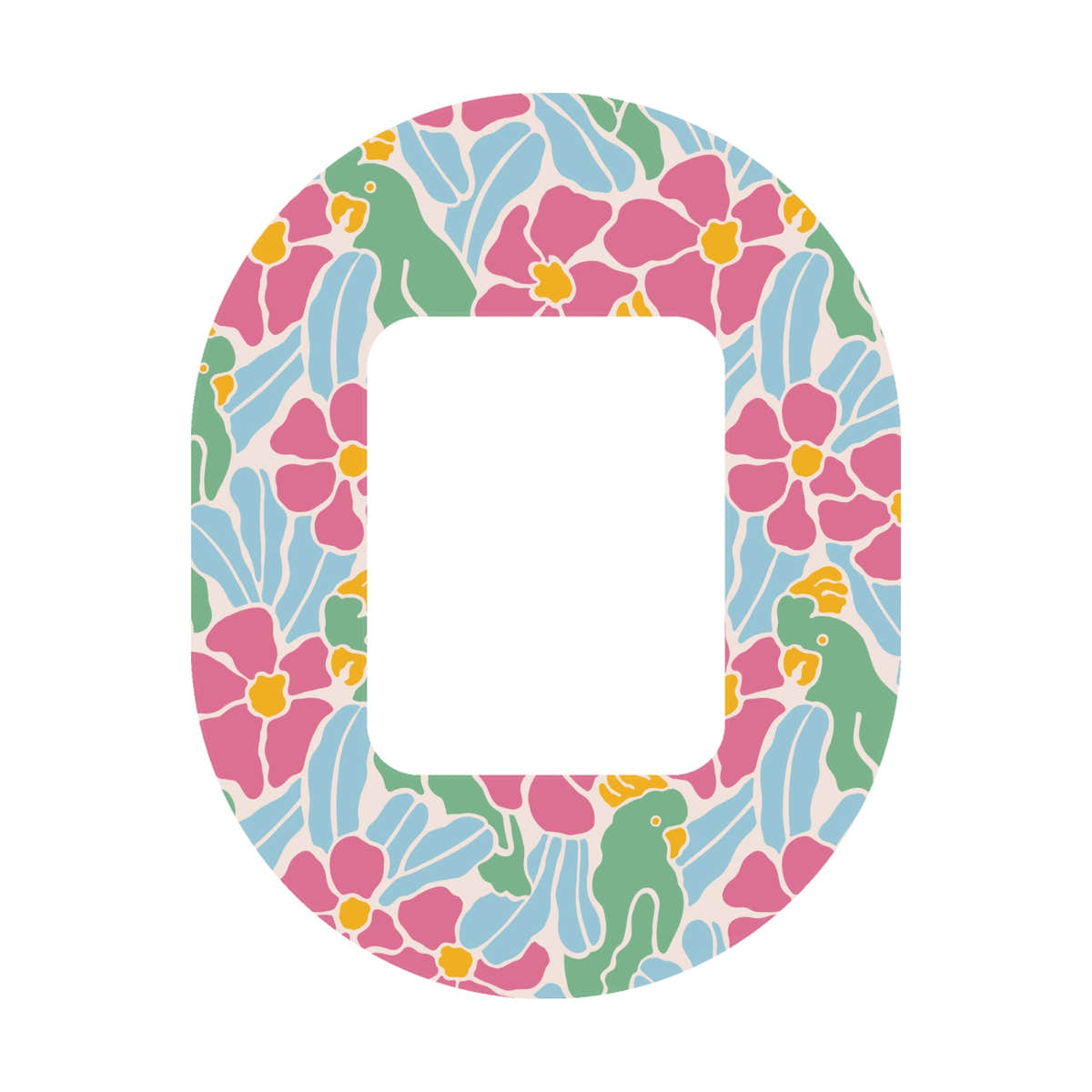 Retro Parrots Tandem Mobi Patch Tape - Pump Peelz