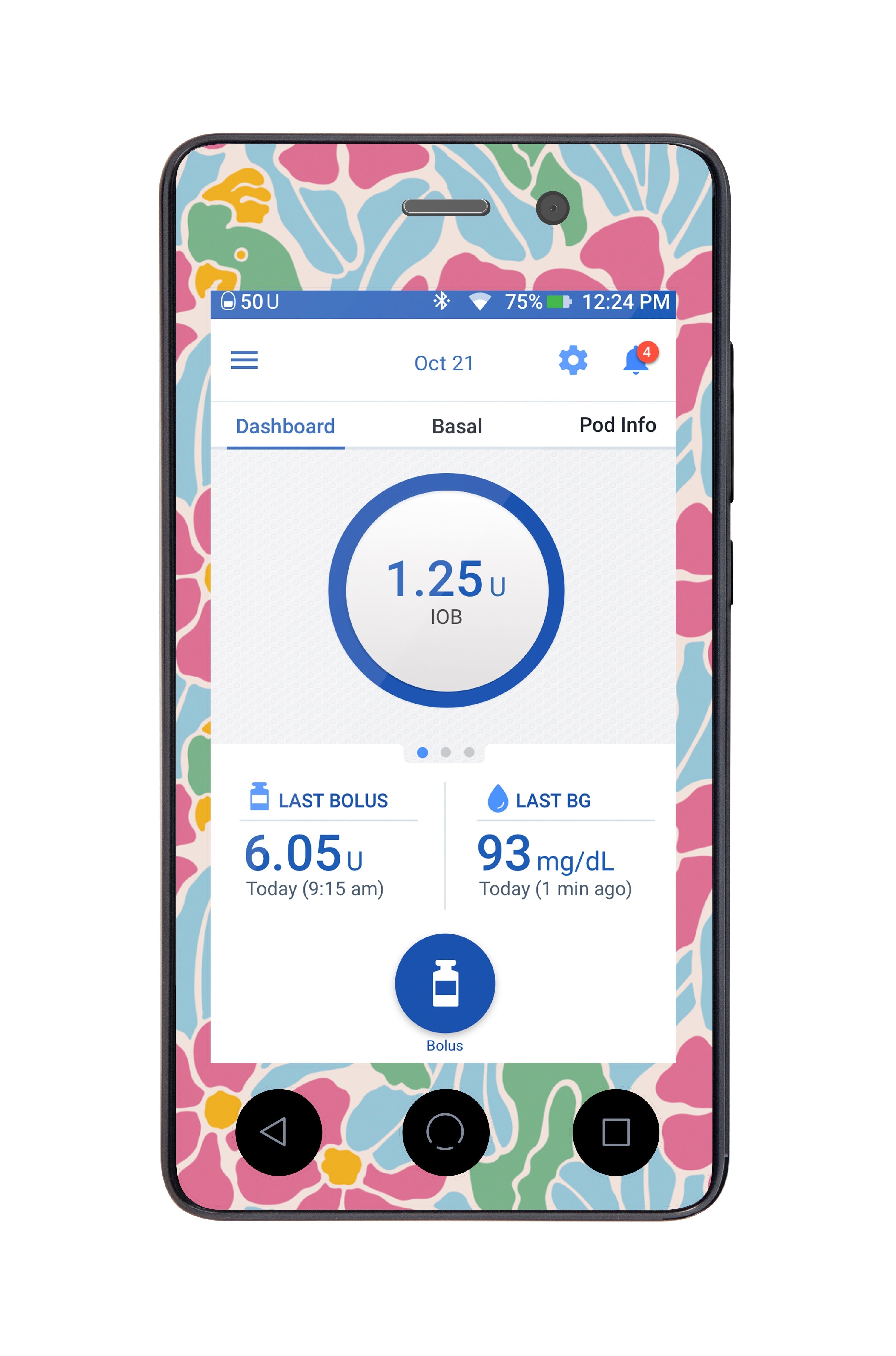 Retro Parrots Sticker for Omnipod DASH® PDM – Pump Peelz