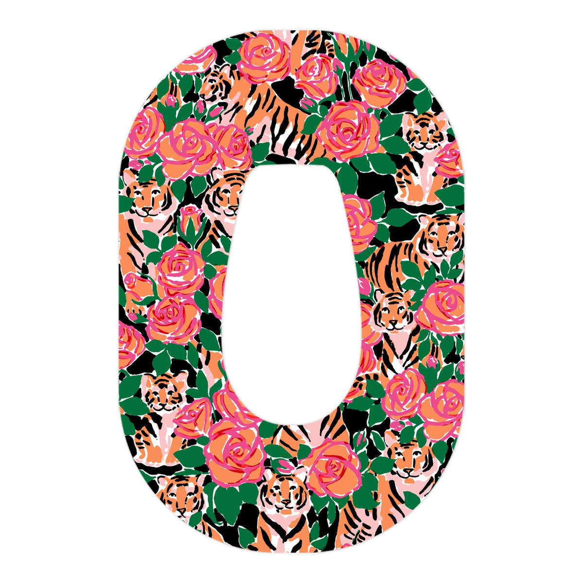 Rosey Tigers Dexcom G6 Patch Tape - Pump Peelz