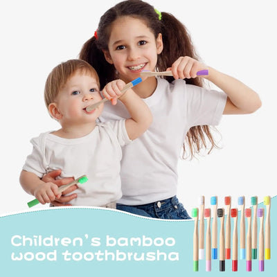10-pack Eco Friendly Bamboo Toothbrush Set