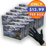 Dark Light Black Nitrile Gloves - Exam Grade, Powder Free (9 Mil), 1,000 Gloves - BOGO 20% OFF
