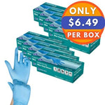 ADVANCE Blue Vinyl Gloves - Powder Free (4 Mil), 1,000 Gloves - BOGO 20% OFF