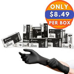 HandCare Black Nitrile Gloves - Exam Grade, Powder Free (4 Mil) - BOGO 20% OFF