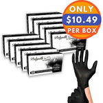 Polysilk by Shamrock Black Latex Gloves - Exam Grade, Powder Free (4 Mil), 1,000 Gloves - BOGO 20% OFF