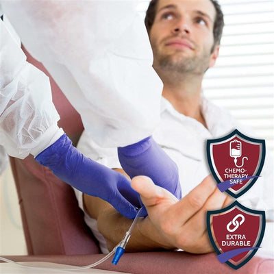 MedPride Shield Line Medical Exam Nitrile Gloves 4 Mil Thick ChemoShield Non-Sterile Powder Free - 100 Gloves / Case of 10 (1000 count)