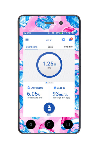 Santa Sticker for Omnipod DASH® PDM – Pump Peelz