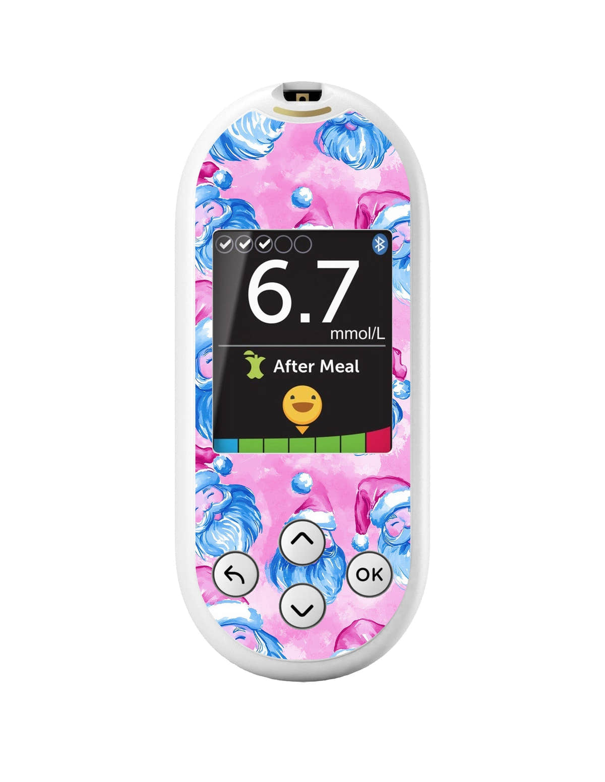 Santa Sticker for OneTouch Verio Reflect Glucometer