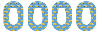School Bus Dexcom G6 Patch Tape - Pump Peelz