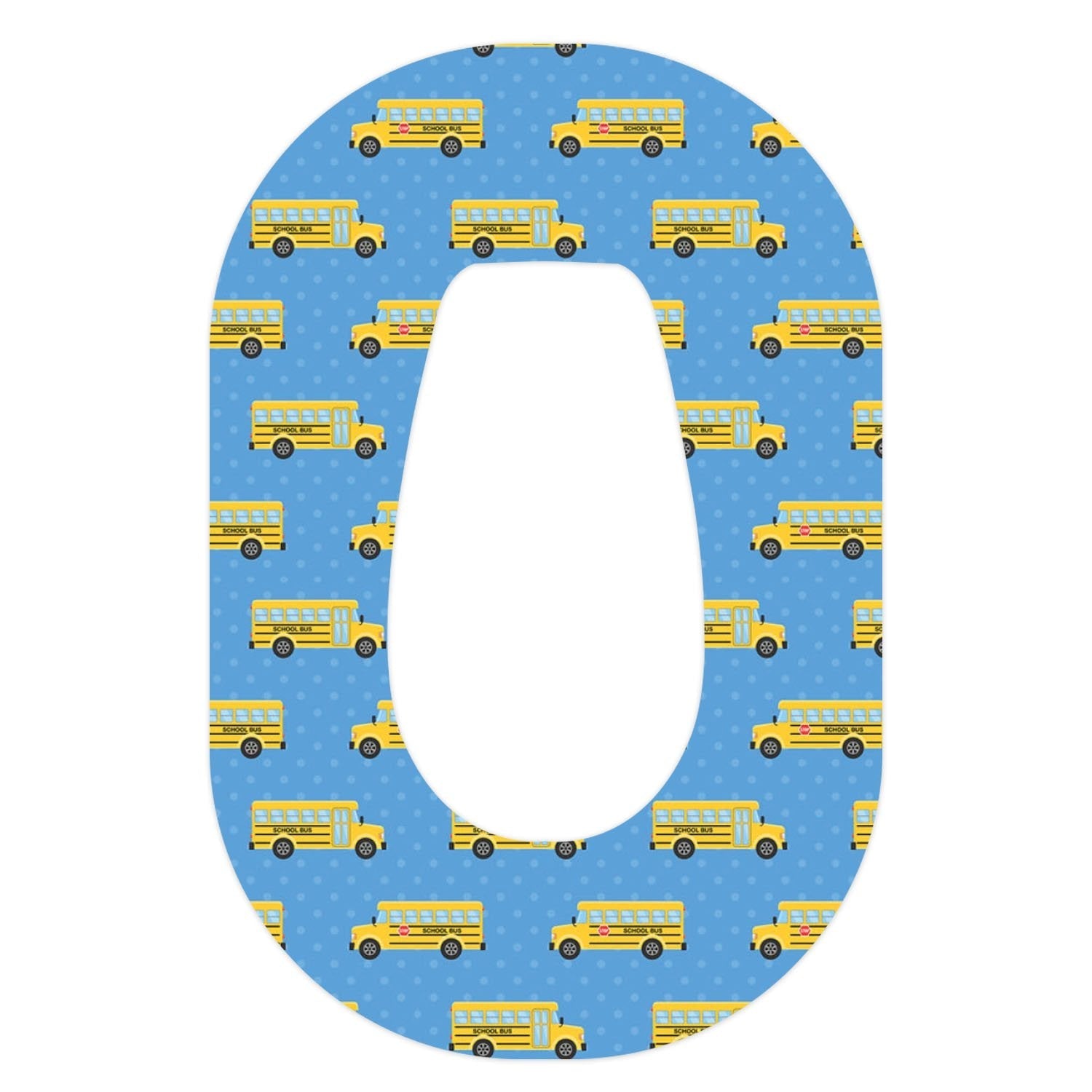 School Bus Dexcom G6 Patch Tape - Pump Peelz