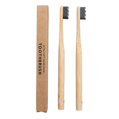 4Pcs Eco-Friendly Bamboo Soft Bristle Toothbrush Set
