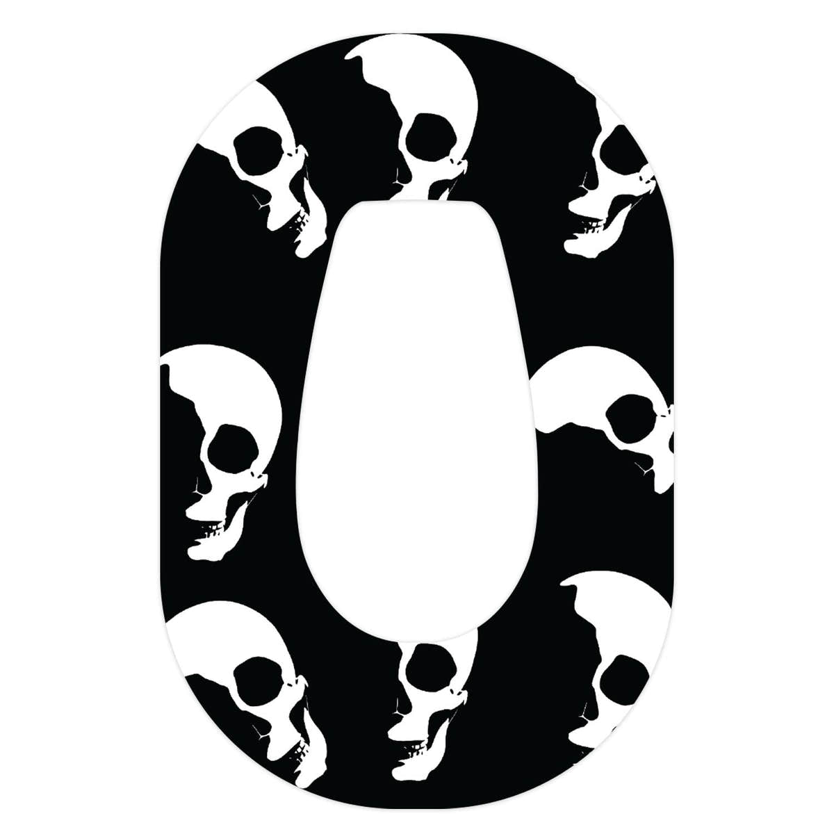 Shadow Skulls Dexcom G6 Patch Tape - Pump Peelz