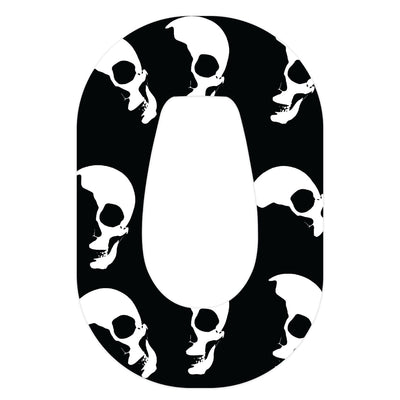 Shadow Skulls Dexcom G6 Patch Tape - Pump Peelz