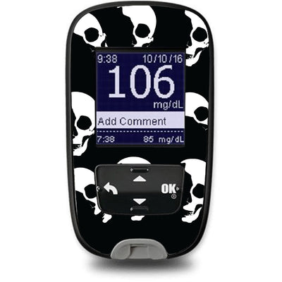 Shadow Skulls Sticker for the Accu-Chek Guide Glucometer