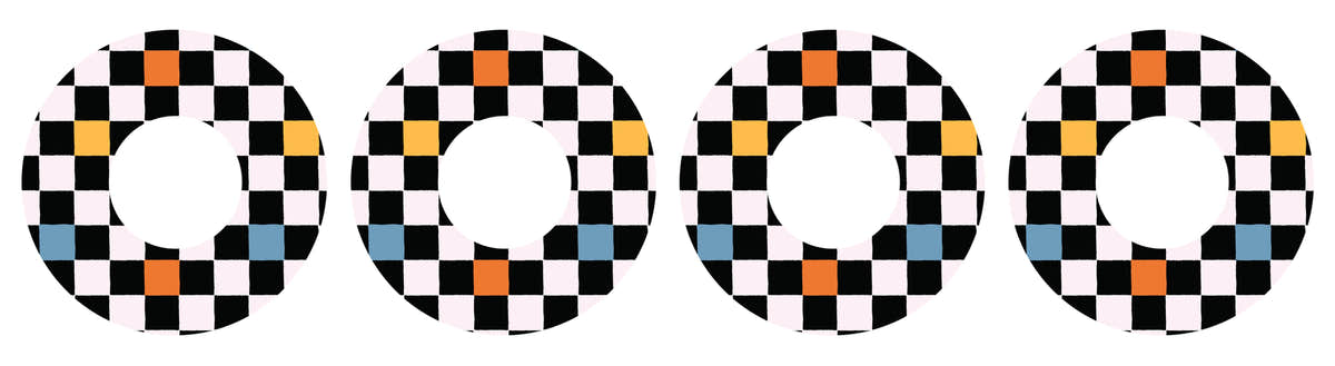 Skater Grid Patch  Tape Designed for the FreeStyle Libre 2