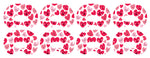 Smiley Hearts Medtronic Guardian Connect Patch Tape - Pump Peelz