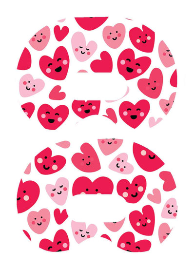 Smiley Hearts Medtronic Guardian Connect Patch Tape - Pump Peelz