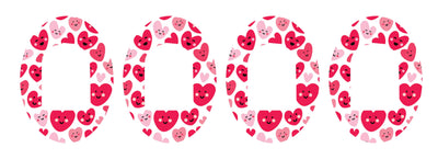Smiley Hearts Pod Patch Tape - Pump Peelz