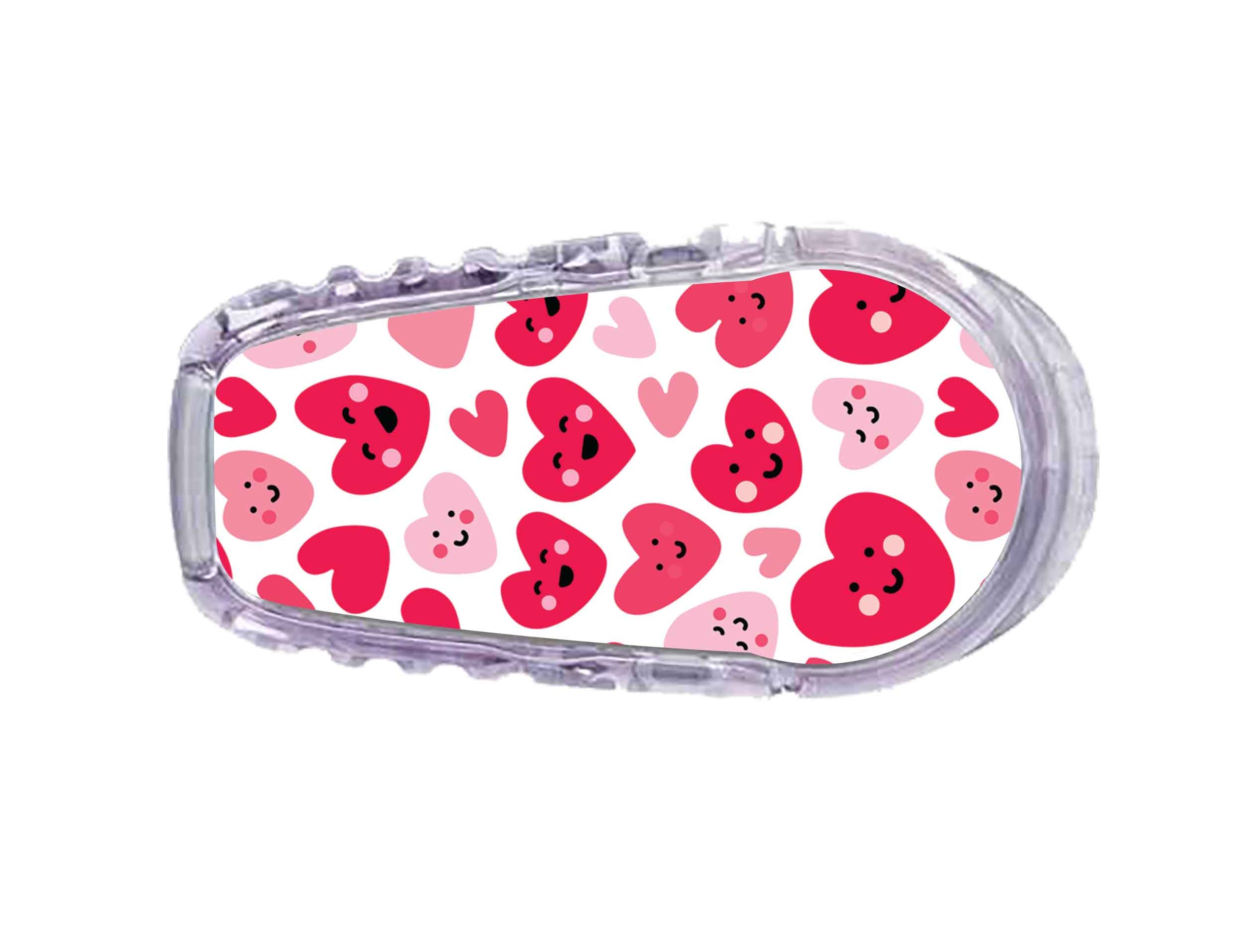 Smiley Hearts Sticker Designed for the DEXCOM Transmitter