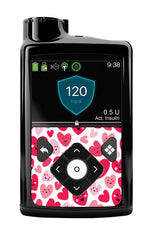 Smiley Hearts Sticker for Medtronic MiniMed 770G & 780G