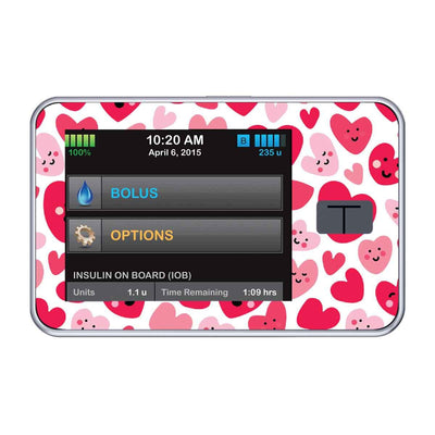 Smiley Hearts Sticker for Tandem t:slim