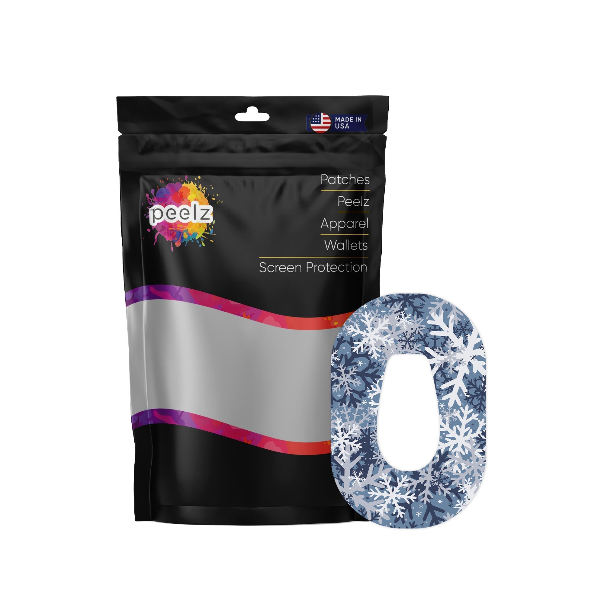 Snowy Camo Dexcom G6 Patch Tape - Pump Peelz