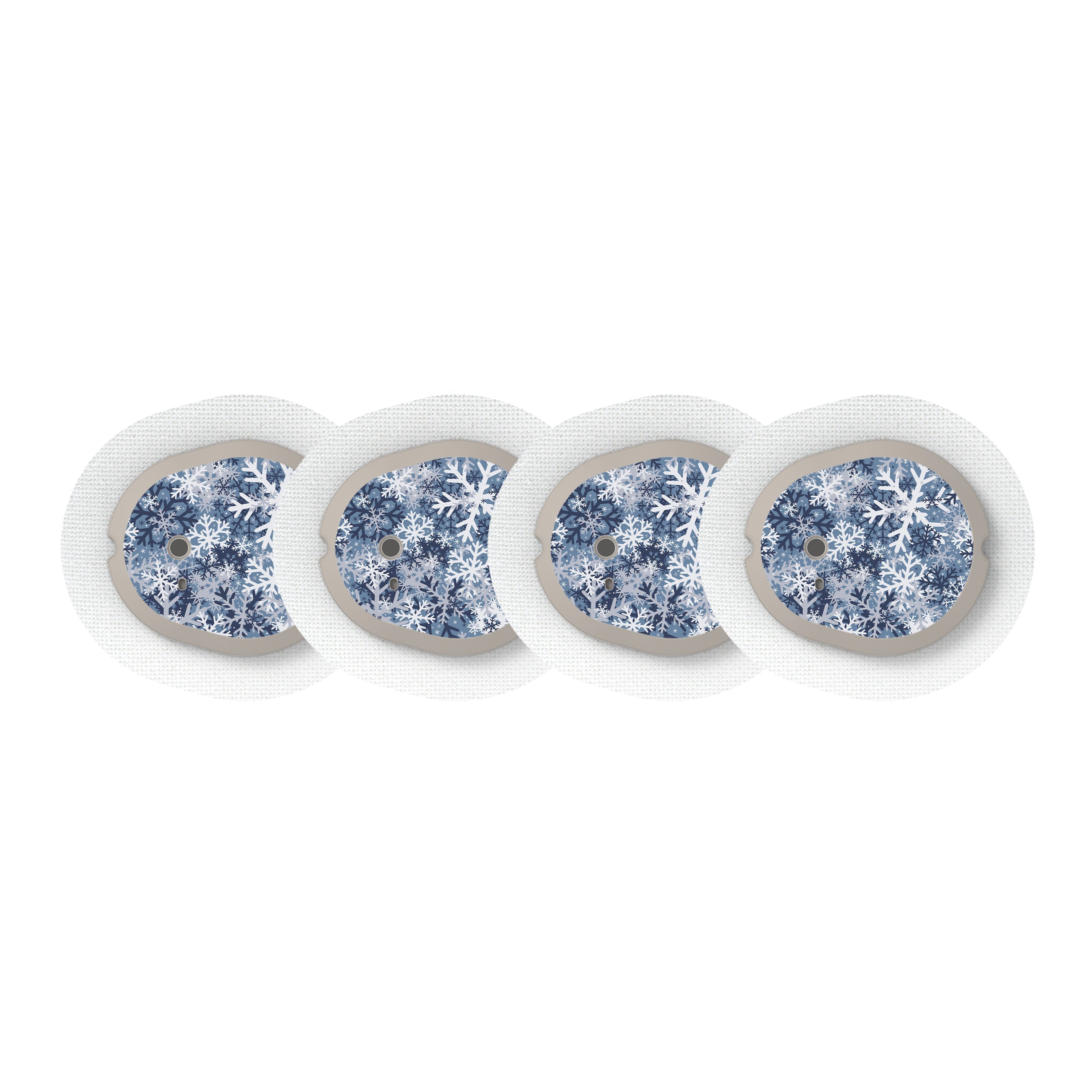 Snowy Camo Sticker Designed for the DEXCOM G7 and Stelo Transmitter