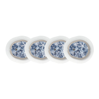 Snowy Camo Sticker Designed for the DEXCOM G7 and Stelo Transmitter