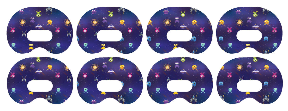 Space Invaders Medtronic Guardian Connect Patch Tape - Pump Peelz