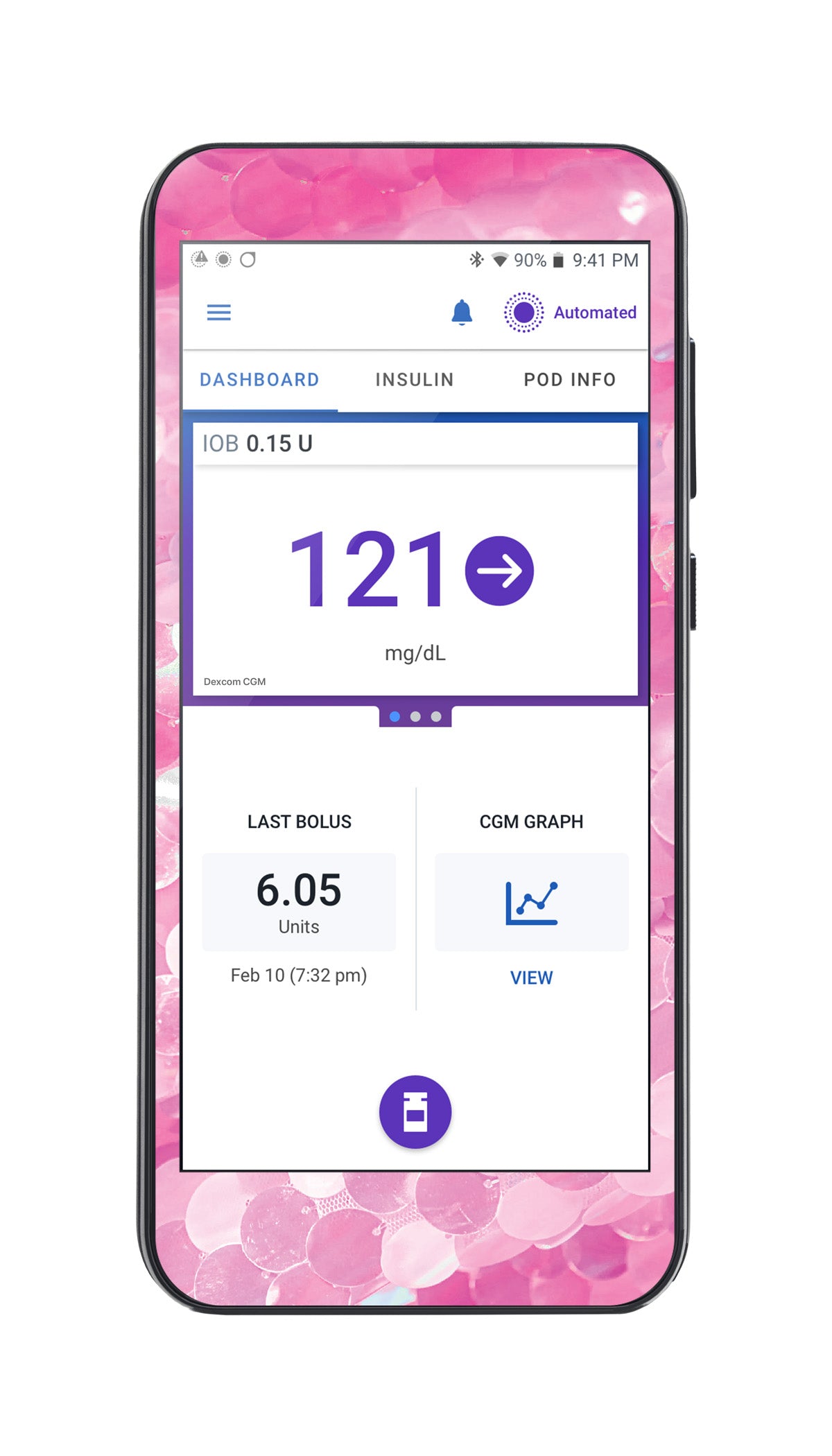 Sparkly Sequins Sticker for Omnipod® 5 Controller – Pump Peelz