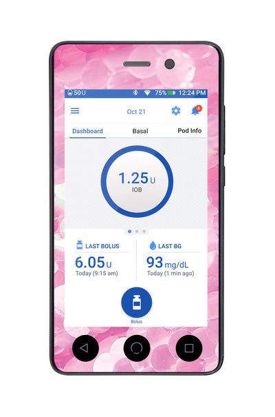 Sparkly Sequins Sticker for Omnipod DASH® PDM – Pump Peelz