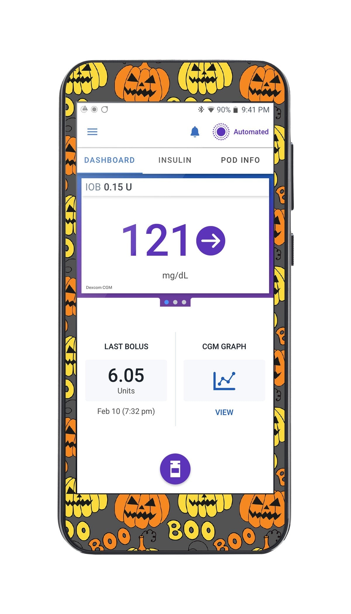 Spooked Sticker for Omnipod® 5 Controller – Pump Peelz