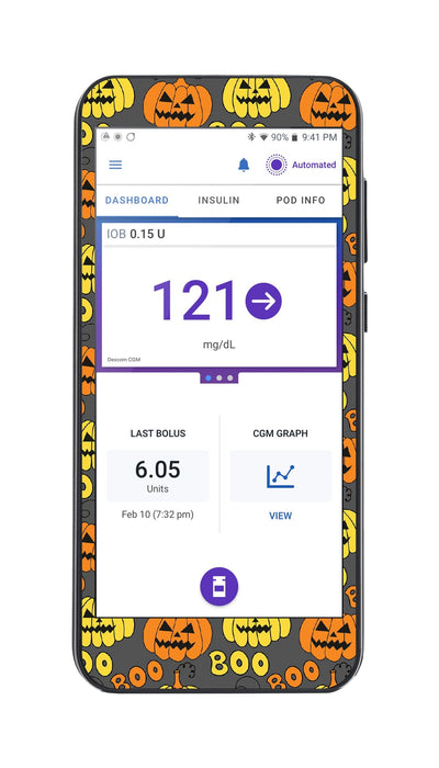 Spooked Sticker for Omnipod® 5 Controller – Pump Peelz