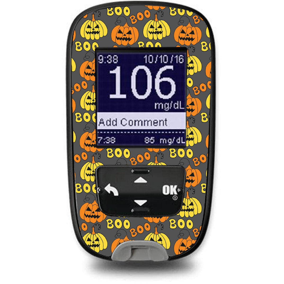 Spooked Sticker for the Accu-Chek Guide Glucometer