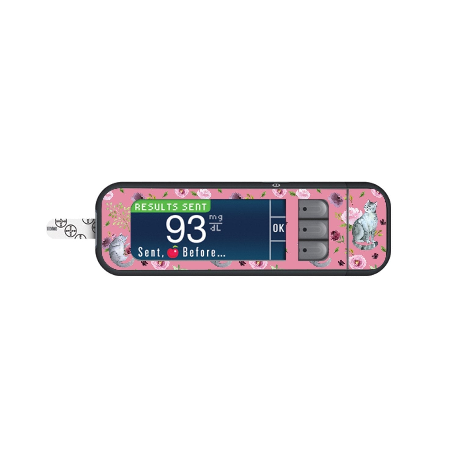 Spring Cats Sticker for Bayer Contour Next Glucometer