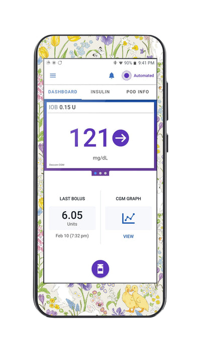 Springtime Sticker for Omnipod® 5 Controller – Pump Peelz