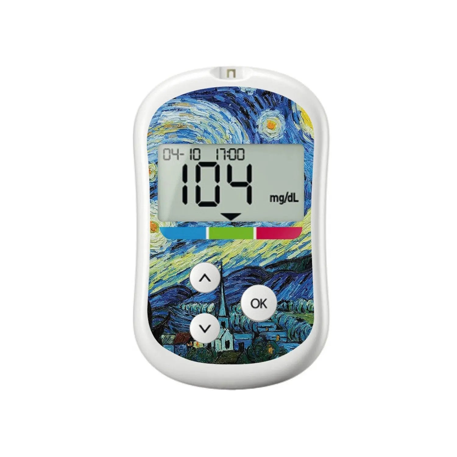 Starry Night OneTouch Verio Flex Glucometer