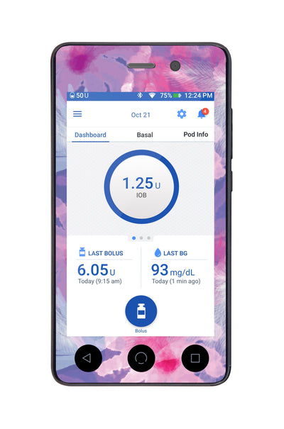 Summer Dream Sticker for Omnipod DASH® PDM – Pump Peelz