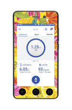 Summer Flowers Sticker for Omnipod DASH® PDM – Pump Peelz