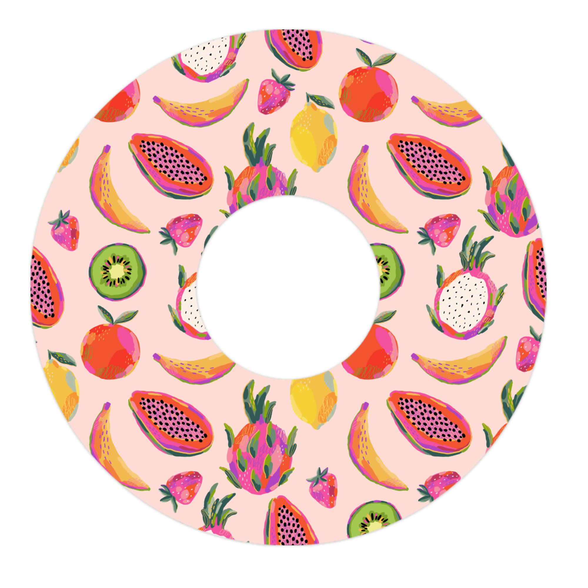 Summer Fruits Patch FreeStyle Libre 3 Plus & Lingo  Patch Tape - Pump Peelz