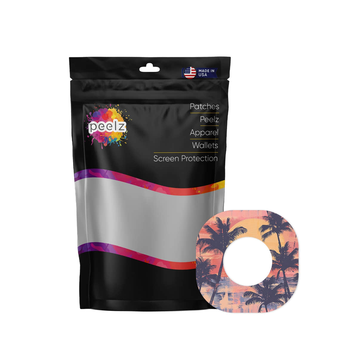 Sunset Serenade Dexcom G7 and Stelo Patch Tape - Pump Peelz