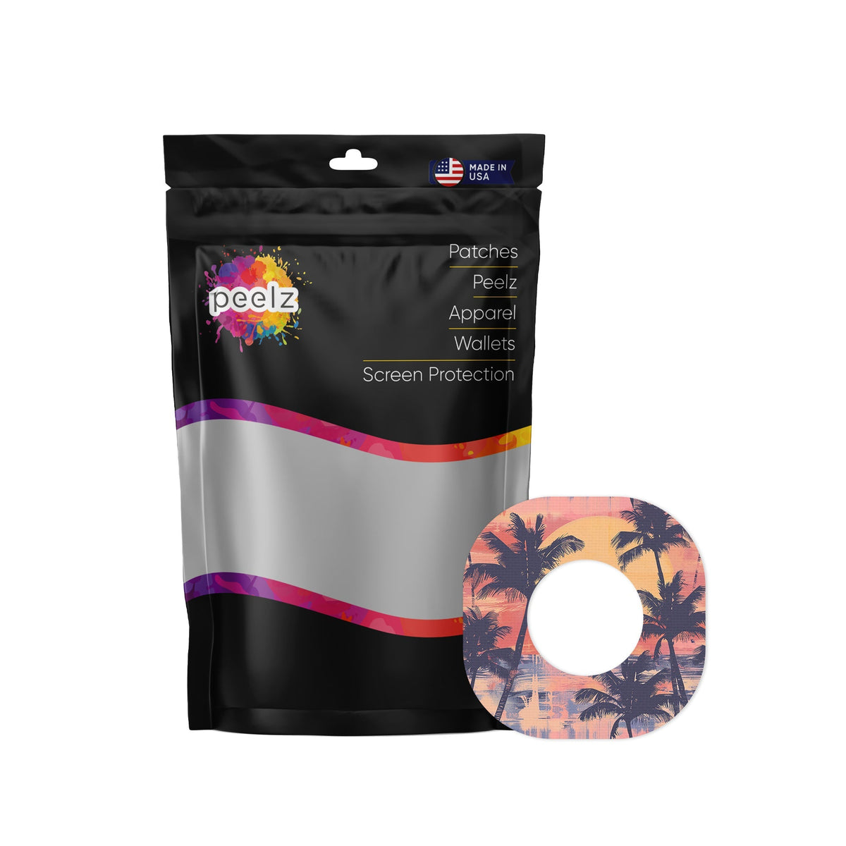 Sunset Serenade Dexcom G7 and Stelo Patch Tape - Pump Peelz