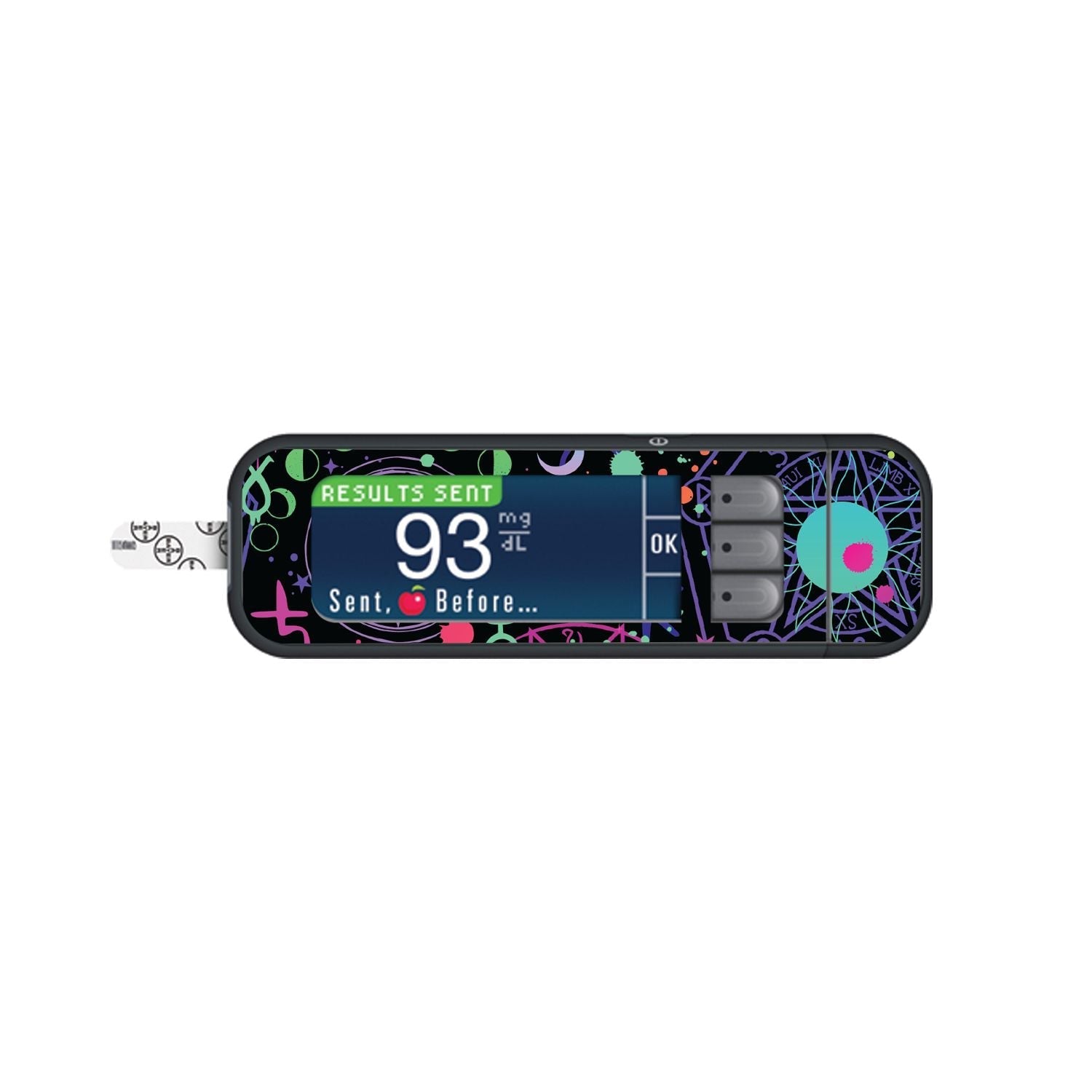 Supernatural Symbols Sticker for Bayer Contour Next Glucometer