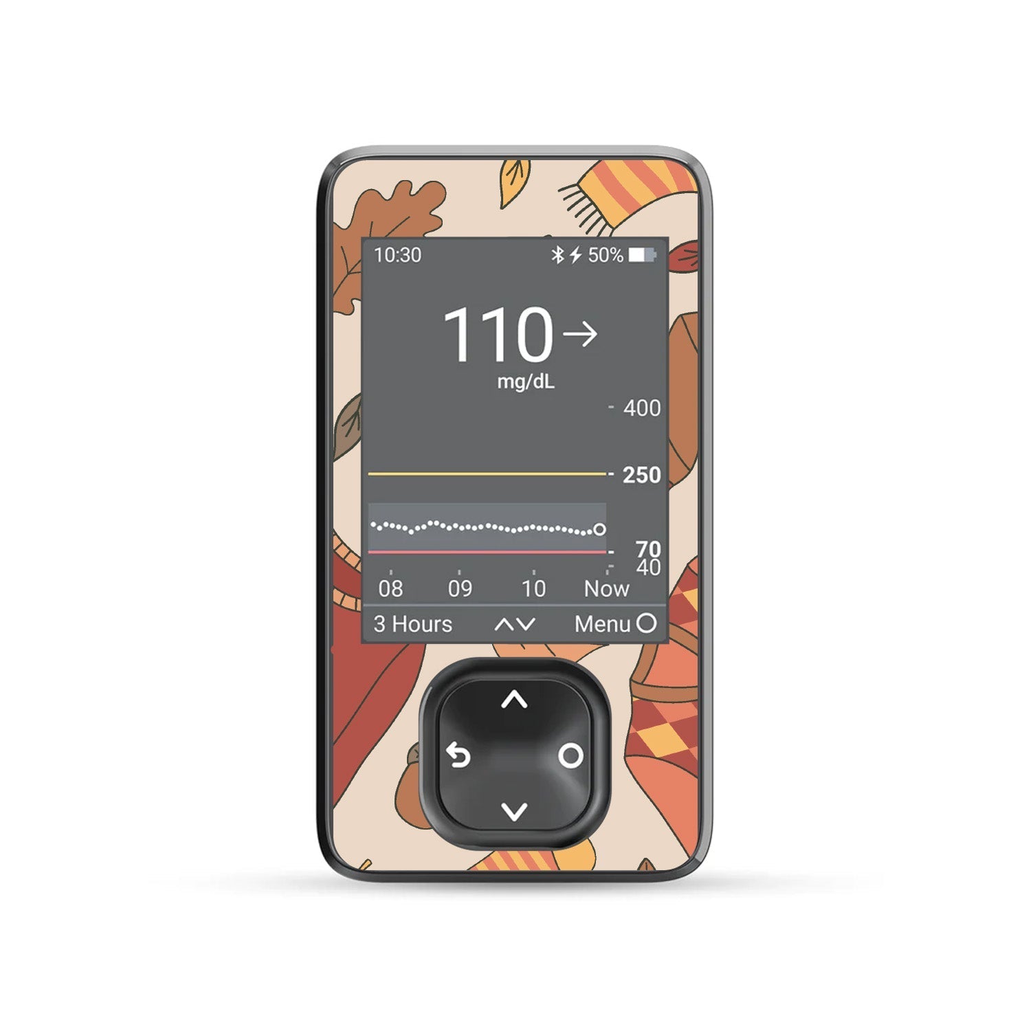 Sweaters & Leaves DEXCOM G7 and Stelo and G6 Touchscreen Receiver Sticker