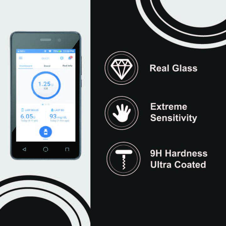 Tempered Glass Screen Protector for Omnipod® DASH PDM – Pump Peelz