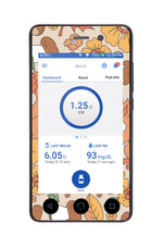Thanksgiving Floral Sticker for Omnipod DASH® PDM – Pump Peelz
