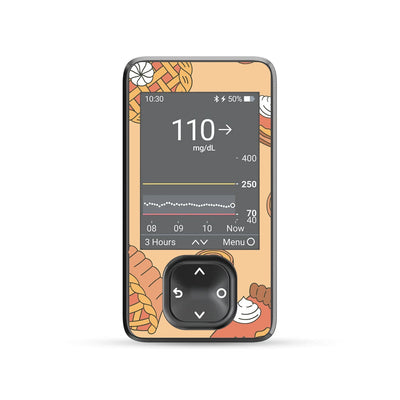 Thanksgiving Pies DEXCOM G7 and Stelo and G6 Touchscreen Receiver Sticker